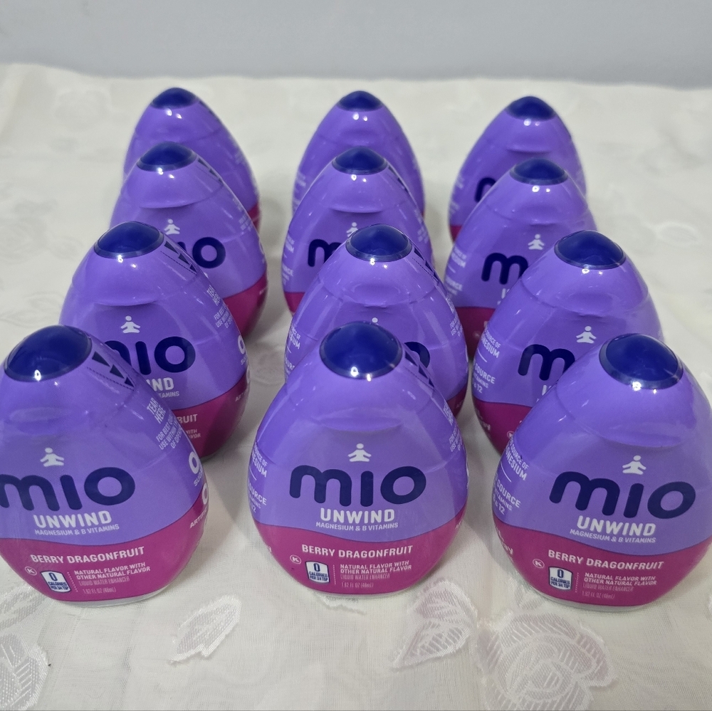 12x Mio Unwind Berry Dragonfruit Flavor Liquid Water Enhancer W/ Vitamins